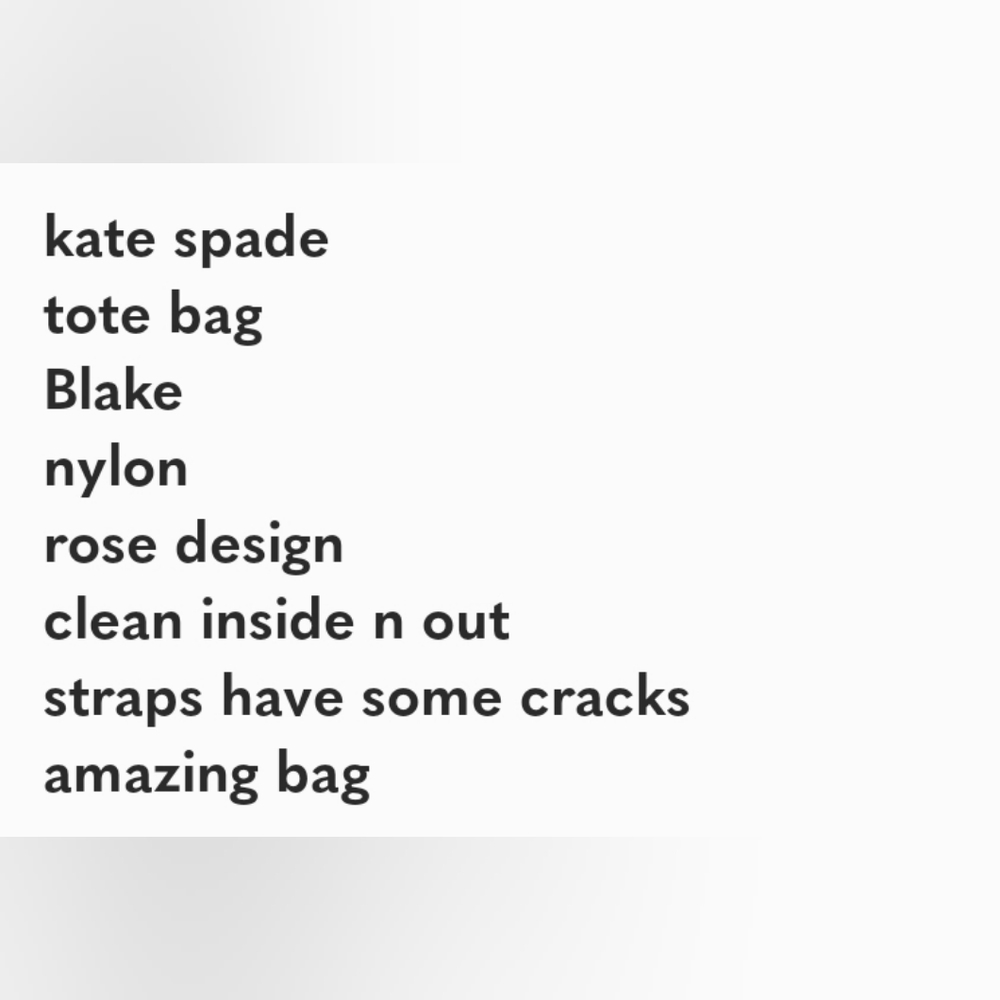 🔥Kate spade Blake tote bag roses - Picture 6 of 6